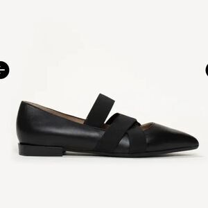 M. Gemi LEFT SHOE ONLY The Fiorenza Black Leather Mary Jane Flat Size 38.5